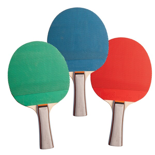 Rubber Face Table Tennis Paddle, 5-Ply, PK6